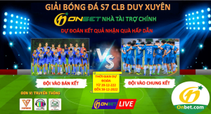 Onbet tài trợ giải bóng đá S7 CLB Duy Xuyên